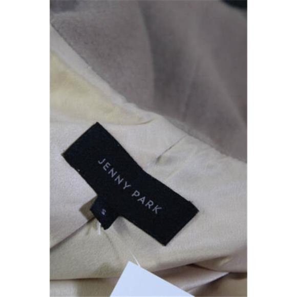 Jenny Park Womens Collared Wool Coat Light Brown Size S  Pre-Owned - Picture 6 of 10